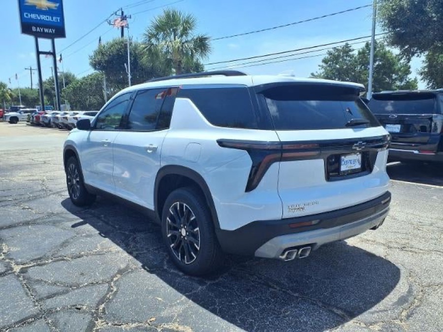 2026 Chevrolet Traverse LT in Summit White, rear three-quarter view
